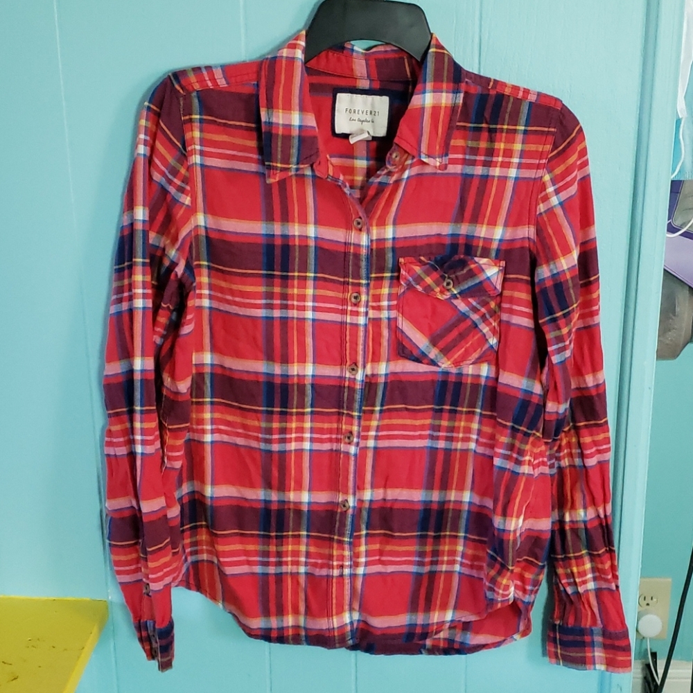 Cute fall plaid button up